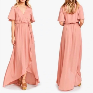 NWT Show Me Your Mumu Sophia Wrap Dress Rustic Mauve Size‎ XS
